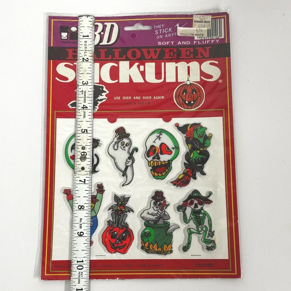 Vintage Halloween Puffy Stickers: 3D Halloween Stick-ums 8